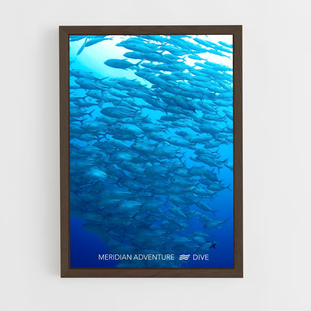 Poster École de Poissons – affiche Plongée sous-marine (vue 5)